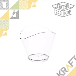 Креманка "Эллипс" 120мл, ПРОЗРАЧНАЯ (20/240)