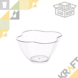 Креманка "Цветок" 150мл, ПРОЗРАЧНАЯ (12/240)