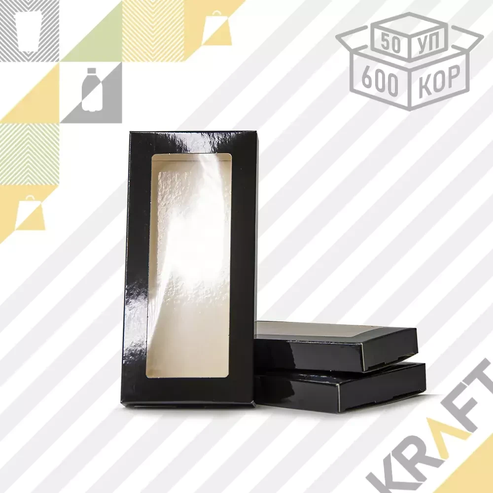 Упаковка Chocolate Window Black 170*80*15 мм (50/600), фото 1