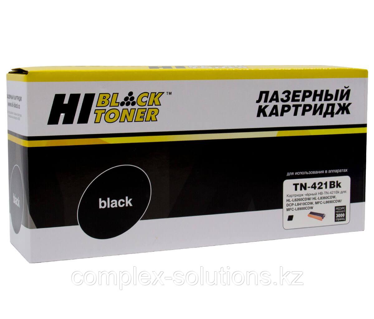 Тонер картридж Hi-Black [TN 421BK] для Brother HL-L8260 | 8360 | MFC L8690 | 8900 | DCP L8410, Bk, 3K |