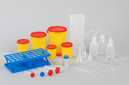 Лабораторная посуда и принадлежности из пластика