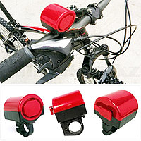 Сигнал звонок мини на велосипед на батарейках красный