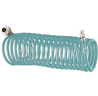 Полиуретановый спиральный шланг профессиональный BASF, 15 м, с быстросъемными соединением 57009 (002)