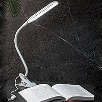 Светодиодная лампа для на прищепке гибкая белая