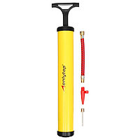 Насос для мячей ONLYTOP, 28 см, 2 насадки + шнур, цвет МИКС
