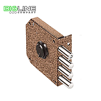 Замок ЭЛЬБОР Б 1.05.51.5.1.1 МА накладной сувальдный 4 ригеля