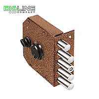 Замок ЭЛЬБОР Г 1.06.61 МА накладной сувальдный 5 ригелей  с защитой