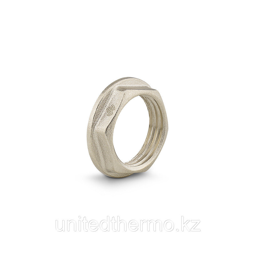 Контргайка 3/4" с упором, никелированная, Varmega