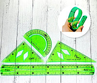 Набор гибких линеек 30см 4шт FLexy зеленые