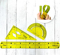 Набор гибких линеек 30см 3шт FLexy желтые