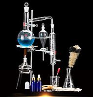 Комплект стеклянных приборов для учебной дистилляции, 500 мл