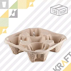 Держатель для 4х стаканов Эконом (130)