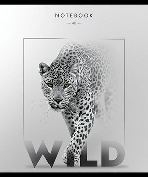 Тетрадь общая, А5 (Скрепка) 48 л, "Дикий зверь", фото 1