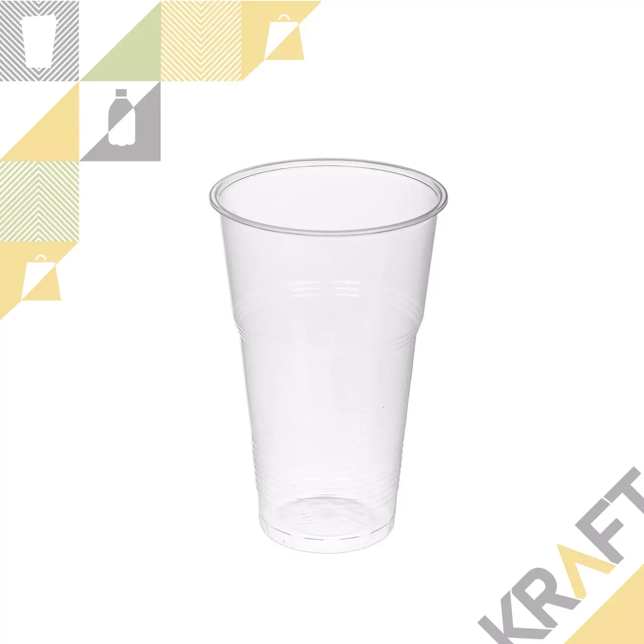 Стакан 450 мл прозрачный (50/1500), фото 1