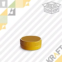 Крышка ЖЕЛТАЯ 38мм (Европласт) для бутылки ПЭТ УП (100/2900/3500)