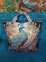 Сумка-шопер с павлином