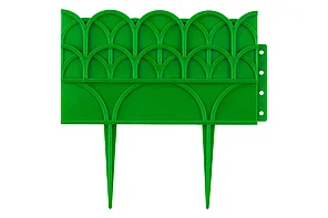 Бордюр декоративный, для цветников, зеленый, GRINDA 14х310 см