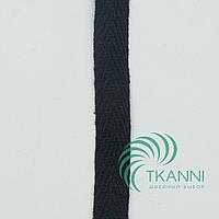 Киперная лента, 10 мм, хлопок (Черный (322) / 50)