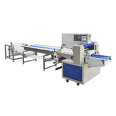 Автоматическая горизонтальная упаковочная машина DXDZ-600XD (bubble, 3 servo, лент. 250 мм, рег. форм., min