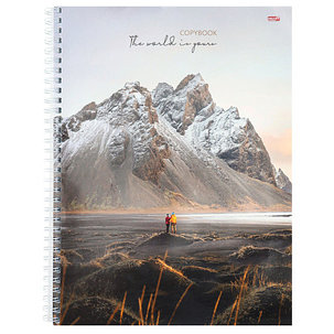 Тетрадь А4, 96л, клетка, на  спирали "Горный пейзаж", фото 1