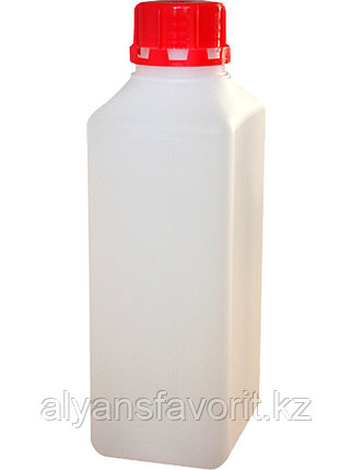 Евро флакон 1 литр. с крышкой (ПНД) 60 гр. плотность, фото 1