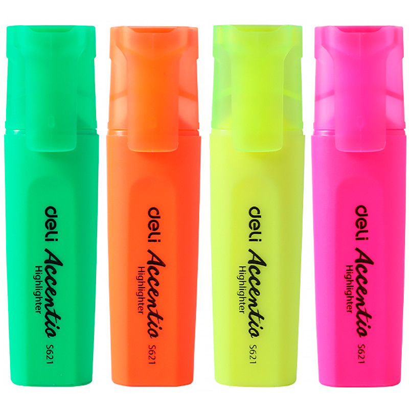 Набор текстовыделителей DELI S622 1-5 мм, 4 цвета