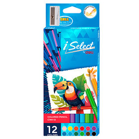 Карандаши цветные Deli " i Select", 12 цветов, картон