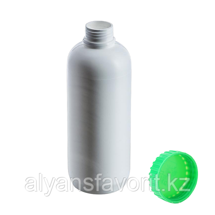 Флакон круглый 500 мл. с крышкой  (ПНД) диаметр горла 24 мм., фото 1