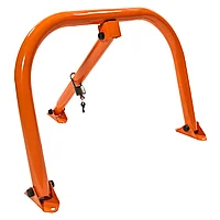 Барьер парковочный усиленный, 600х500 мм., с навесным замком в комплекте