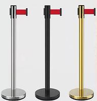 Парфлекс, оградительный столбик с вытяжной лентой, аренда