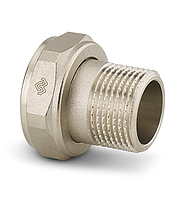 Соединитель переходной с НГ ВР-НР, с плоским уплотнением, никелированный