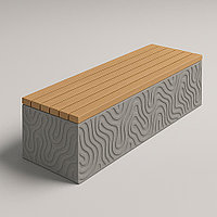 Скамейка уличная из мраморного камня