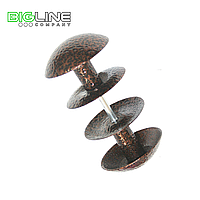 Ручка дверная-кнопка РК2-1 алюминий пол.медь