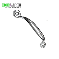 Ручка дверная-скоба РС-68 полимер серебро