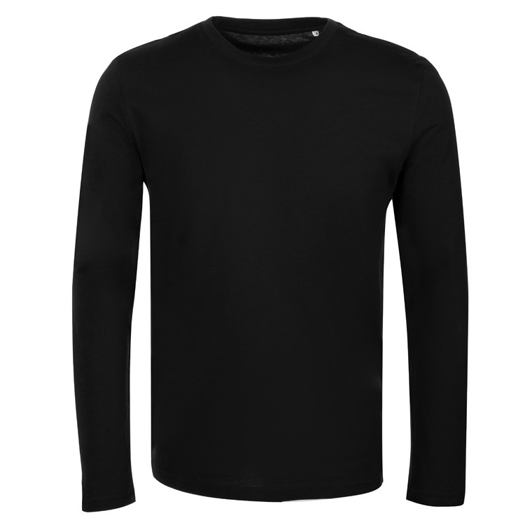 Футболка лонгслив с длинным рукавом, черная, фото 1