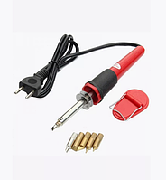 Набор для выжигания паяльник 30 Вт, 220-240 В, 5 сменных жал, подставка Soldering Iron
