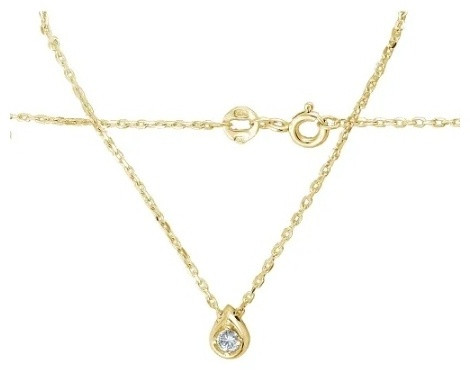 Цепь ЭСТЕТ 01л131640 длина 45 см, вес 2 г золото, плетение якорное, фото 1