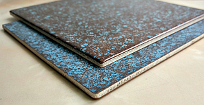 Медные фасадные панели с художественной перфорацией