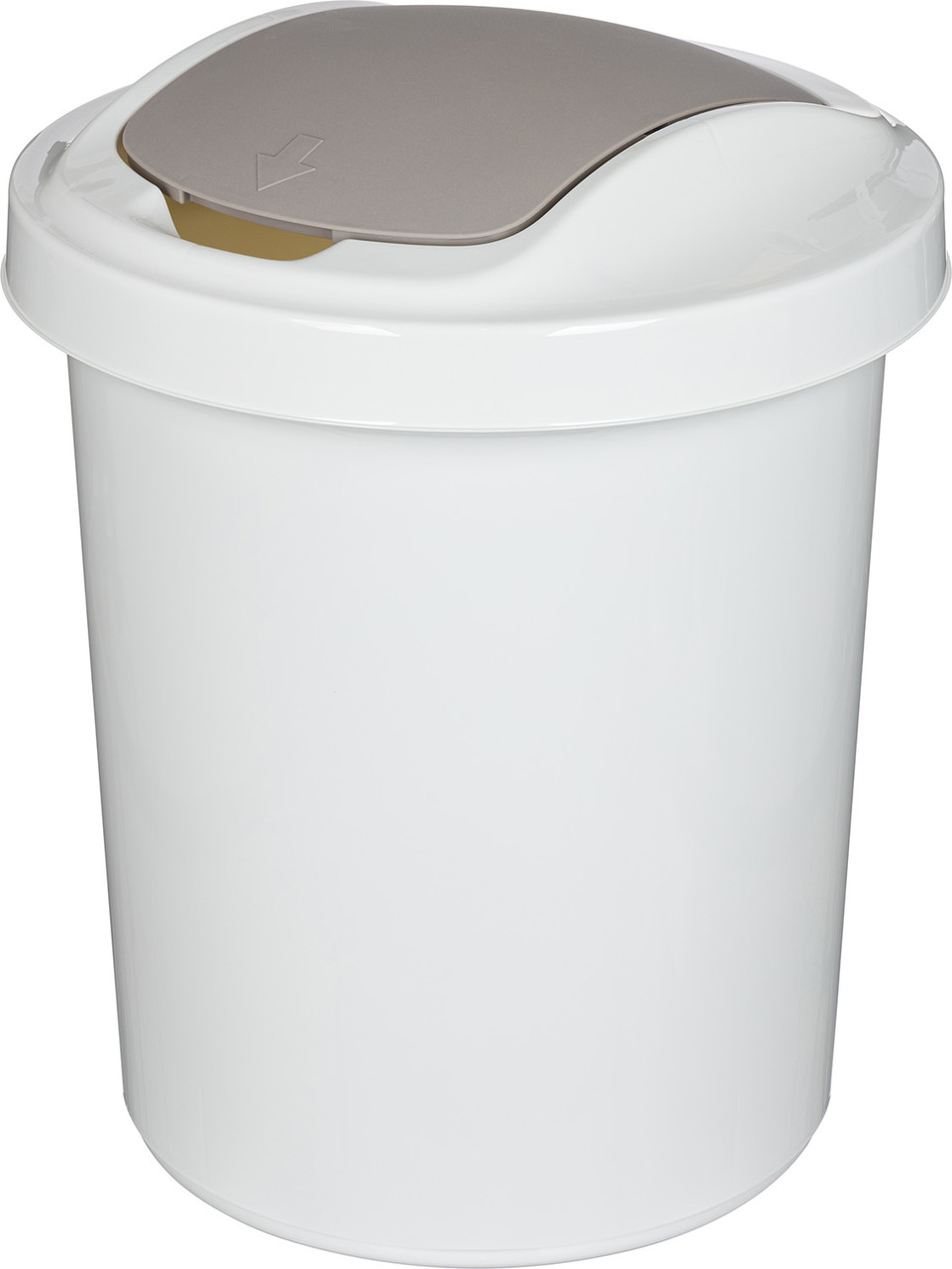 Контейнер для мусора "Palm" круглый 16 литров (светло-серый)