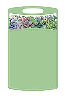 Доска разделочная "Bergamo" прямоугольная с декором 260*155*3,5мм(зеленый)
