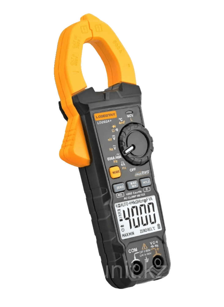 LODESTAR LD202A+ токоизмерительные клещи True RMS 600A (30мм), фото 1