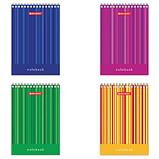 Блокнот МАЛЫЙ ФОРМАТ А6 97х145 мм, 40 л., гребень, картон, клетка, BRAUBERG, "Полоски", 129822, фото 2