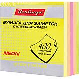 Самоклеящийся блок 76*76 мм, 400 л, 5 неоновых цветов, фото 3