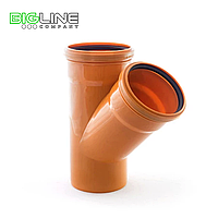 Тройник 110/110*45 рыжий ВК