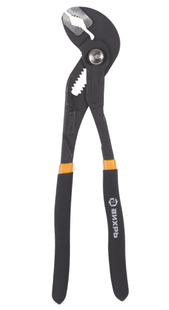 Клещи переставные, 250 мм., кнопочные, обливные рукоятки, Вихрь, фото 1