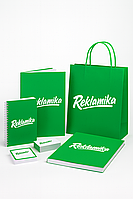 Бумажная продукция с логотипом для выставок