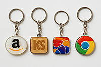 Брелки с логотипом, любой формы