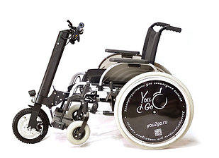 Электроприставка для инвалидных колясок Премиум Колесо 12 дюймов с редуктором