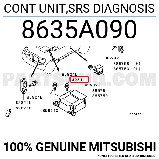 8635A183, 8635A090, Блок управления двигателем MITSUBISHI PAJERO V93W 2006-2021, JAPAN, фото 6