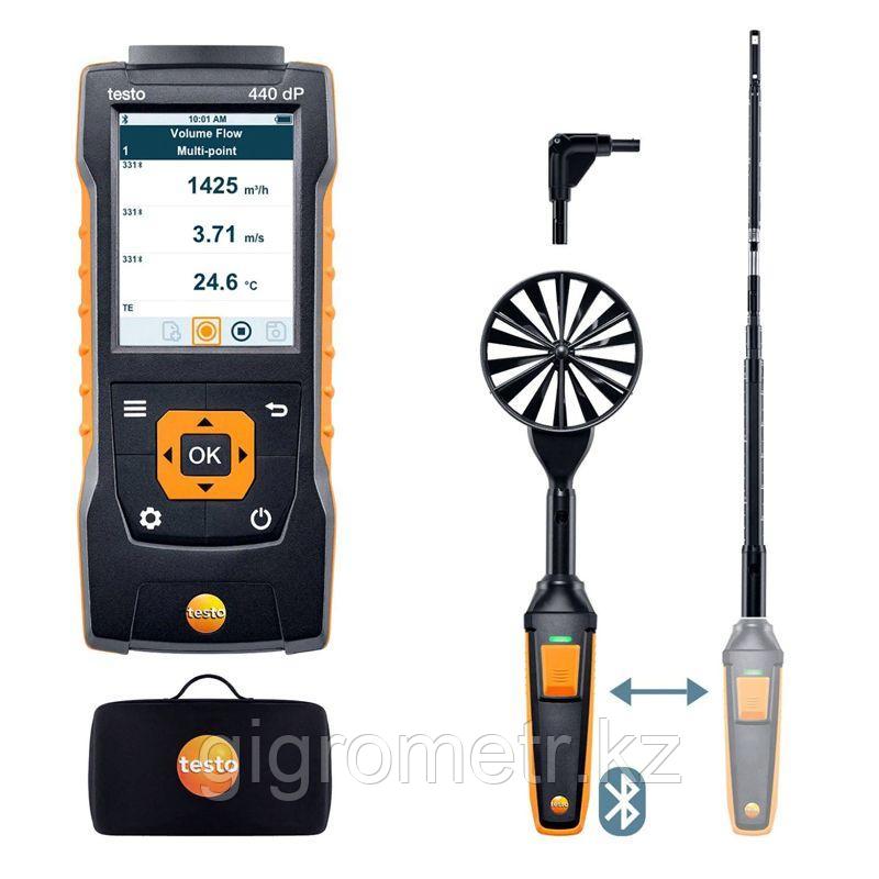 Testo 440 dP Комплект для вентиляции 1 с Bluetooth (0563 4409), фото 1